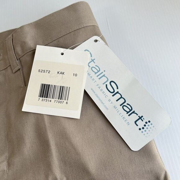 NEW Classroom Uniforms Girls Bermuda Shorts - Khaki - Size 10 - Picture 3 of 8